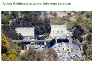 Using Caldecott to tunnel into your services




                                               88
 