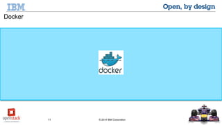 11 © 2014 IBM Corporation
Docker
 