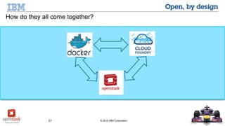 27 © 2014 IBM Corporation
How do they all come together?
 