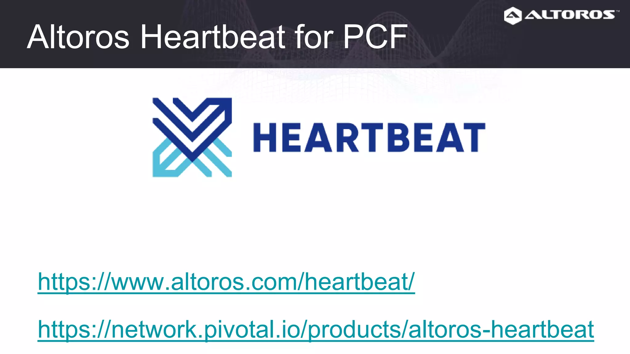 Altoros Heartbeat for PCF
https://www.altoros.com/heartbeat/
https://network.pivotal.io/products/altoros-heartbeat
 
