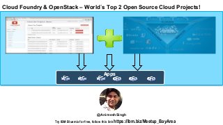 Try IBM Bluemix for free, follow this link https://ibm.biz/Meetup_BayArea
http://www.meetup.com/OpenStack http://www.meetu...