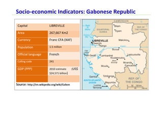 Socio-economic Indicators: Gabonese Republic
 