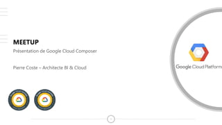 11
MEETUP
Présentation de Google Cloud Composer
Pierre Coste – Architecte BI & Cloud
 
