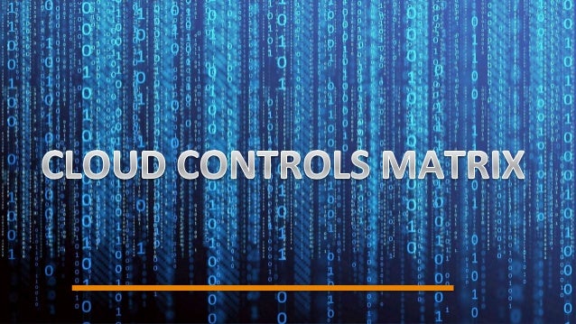 What is the cloud controls matrix?: cloud controls matrix meaning – PBFF