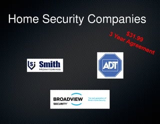 Home Security Companies
 