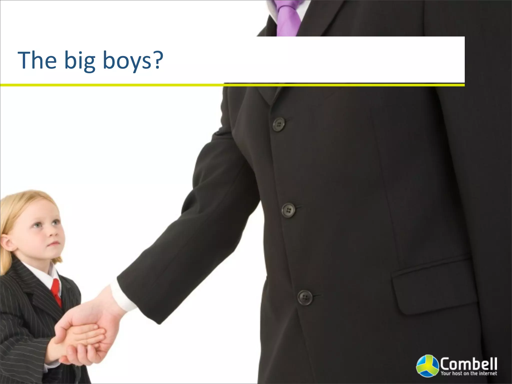 The	
  big	
  boys?
 