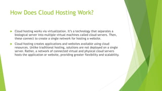 CLOUD HOSTING | PPTX | Cloud Computing | Internet
