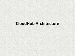 CloudHub Architecture
 