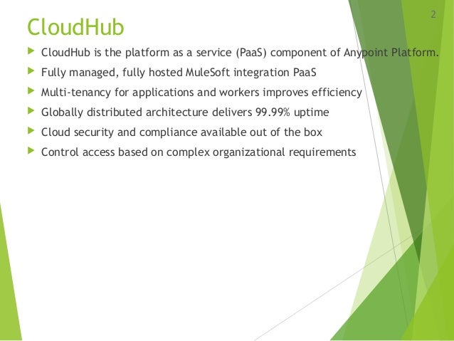 1 cloudhub Cloudhub â architecture 1 cloudhub Cloudhub â architecture