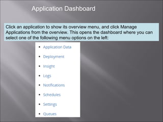 Cloud hub console overview | PPT
