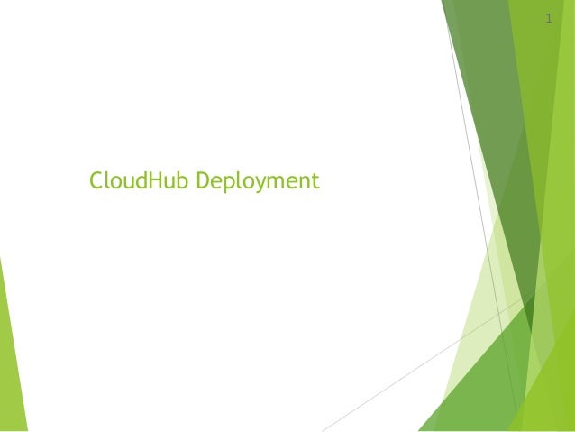 cloudhub 1 deployment Cloudhub cloudhub 1 deployment Cloudhub