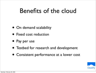 Cloudify - Scalability On Demand