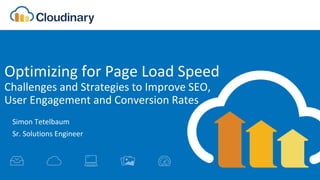 © 2018 Cloudinary Inc., Confidential Information. Do Not Distribute.
Optimizing for Page Load Speed
Challenges and Strategies to Improve SEO,
User Engagement and Conversion Rates
Simon Tetelbaum
Sr. Solutions Engineer
 