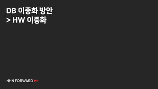DB 이중화 방안
> HW 이중화
 