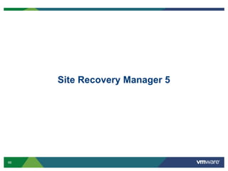 Site Recovery Manager 5




66
 