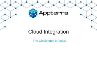 Cloud Integration
The Challenges It Faces
 