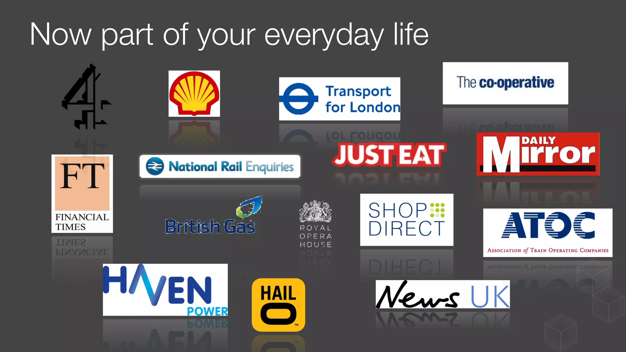 Now part of your everyday life
 