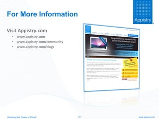 Cloud Application Platforms – Reality & Promise