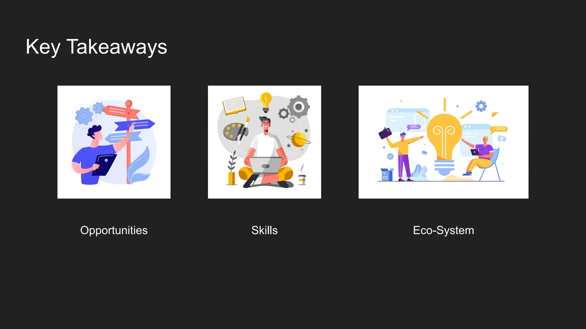 Key Takeaways
Opportunities Skills Eco-System
 