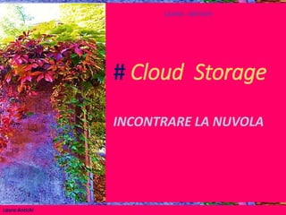 Laura AntichiLaura Antichi
# Cloud Storage
INCONTRARE LA NUVOLA
LAURA ANTICHI
 