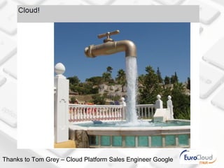 Thanks to Tom Grey – Cloud Platform Sales Engineer Google
 