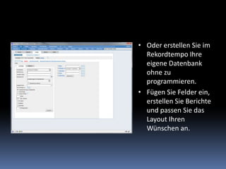 Sie entwickeln im Browserkeine Installation, keine Wartung alles in der Cloude