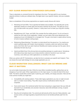 Cloud Migration Strategy: Process, Challenges & Examples | IFI ...
