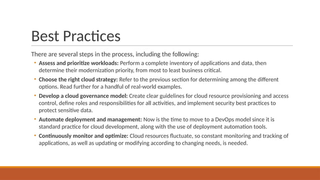 Cloud Modernization for the Future Enterprise | PPTX