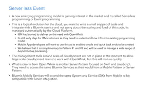 Cloud Native Patterns with Bluemix Developer Console