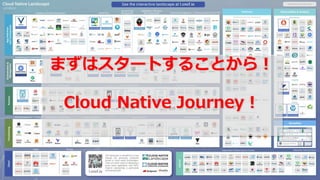 まずはスタートすることから！
Cloud Native Journey！
 