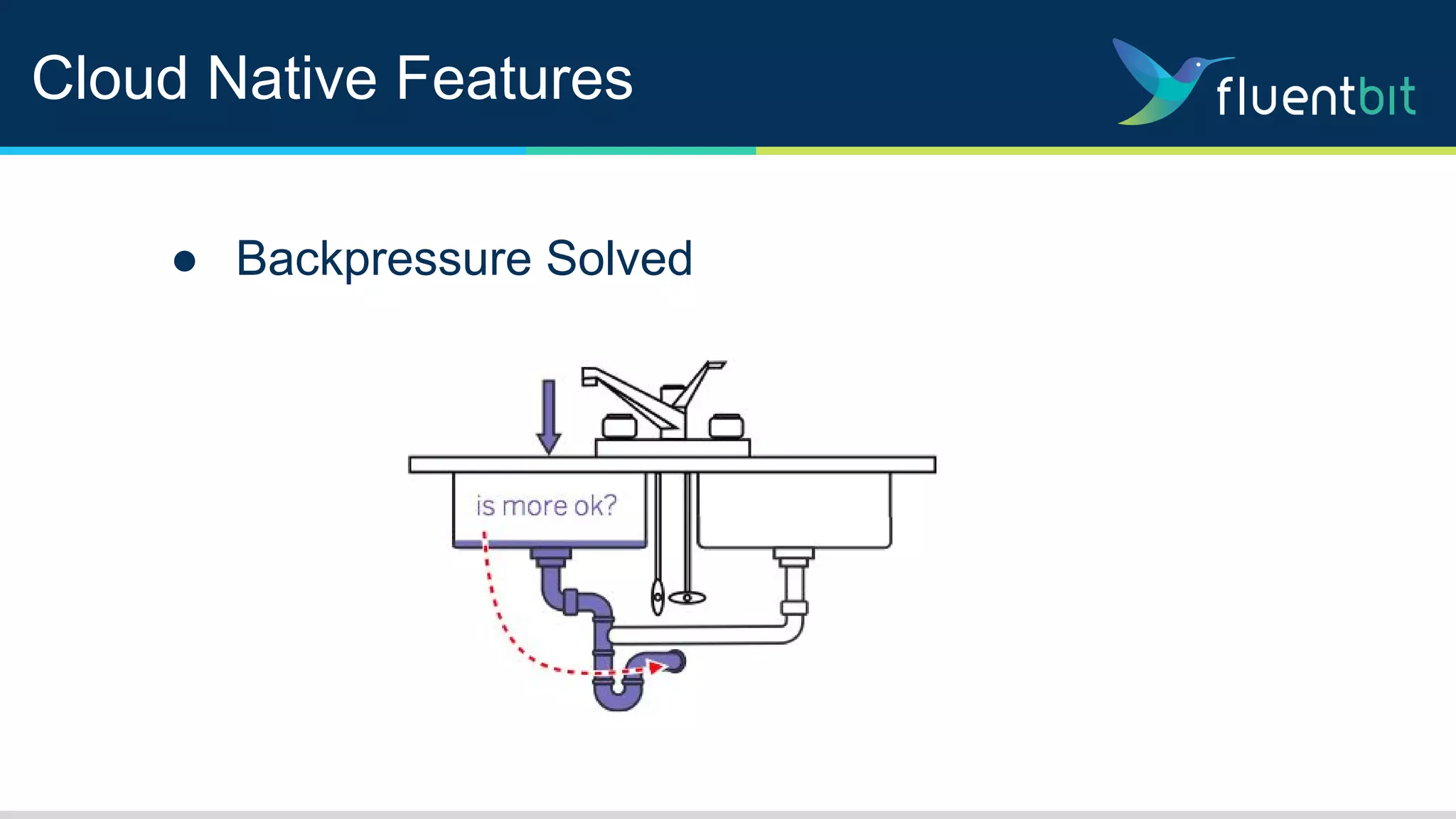 Cloud Native Features
● Backpressure Solved
 