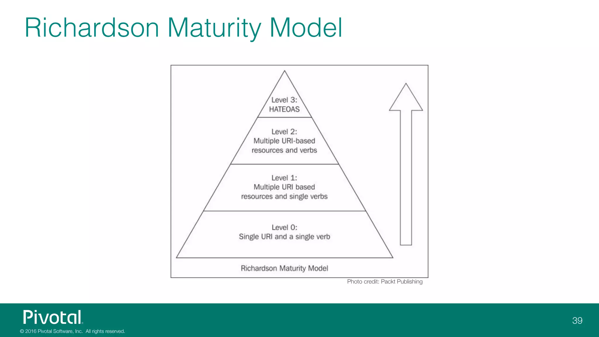 Richardson Maturity Model
Photo credit: Packt Publishing
 