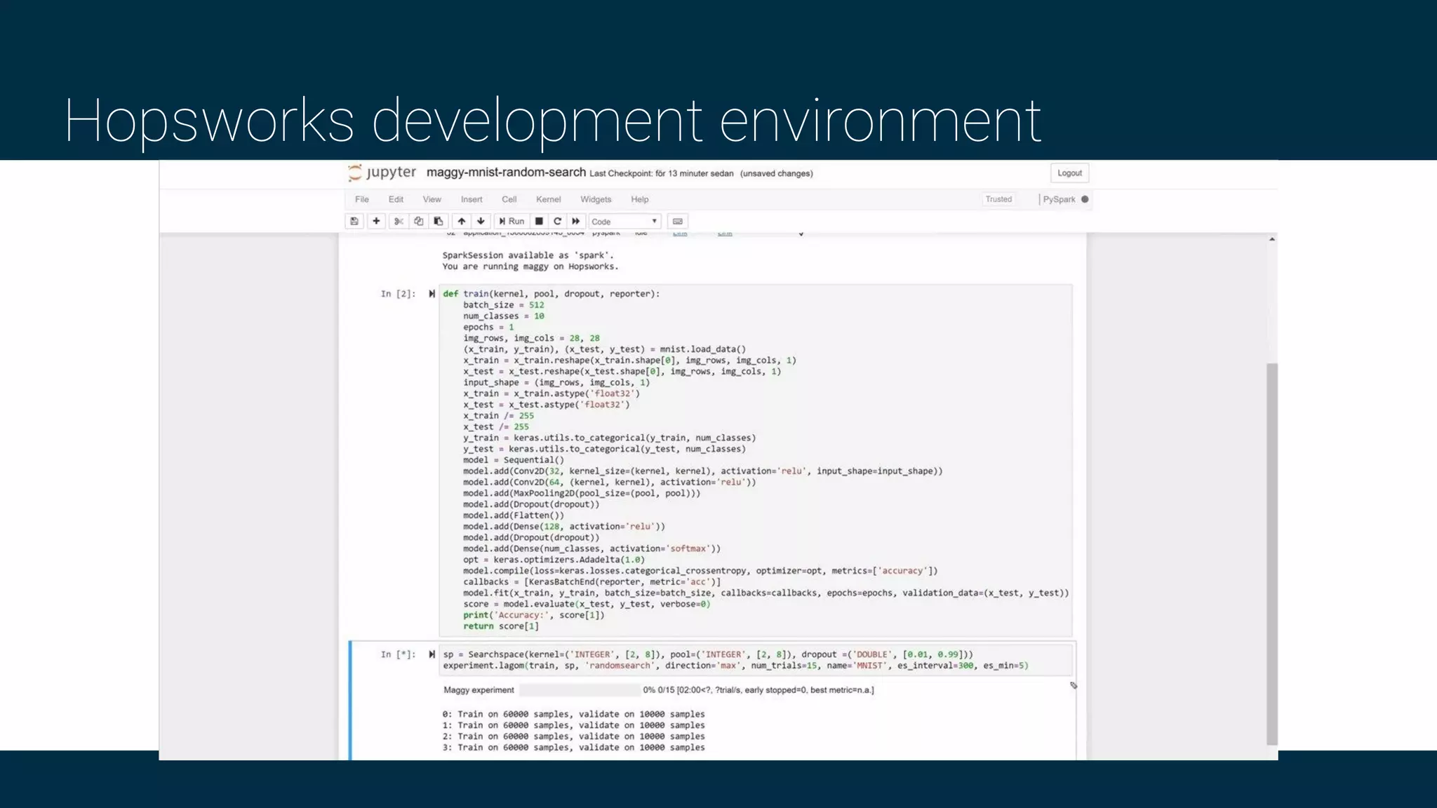 Hopsworks development environment
 