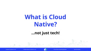 Cloud Native Operations | PDF