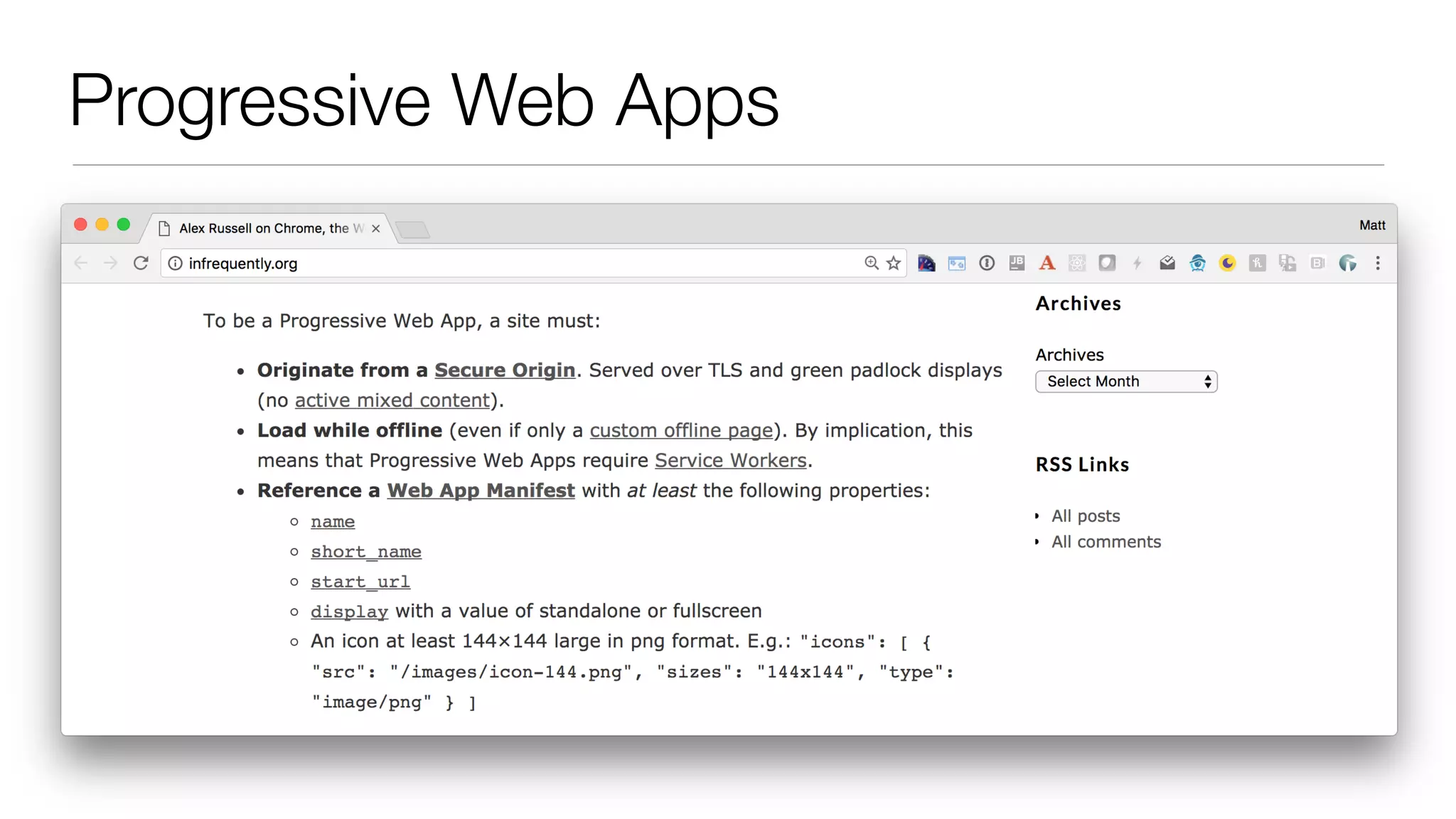 Progressive Web Apps