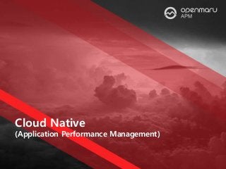 Cloud Native
(Application Performance Management)
 