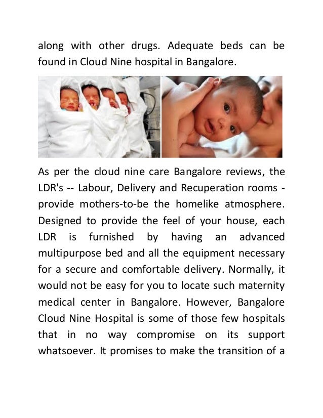 Cloud Nine Hospital offering a complete care for your child