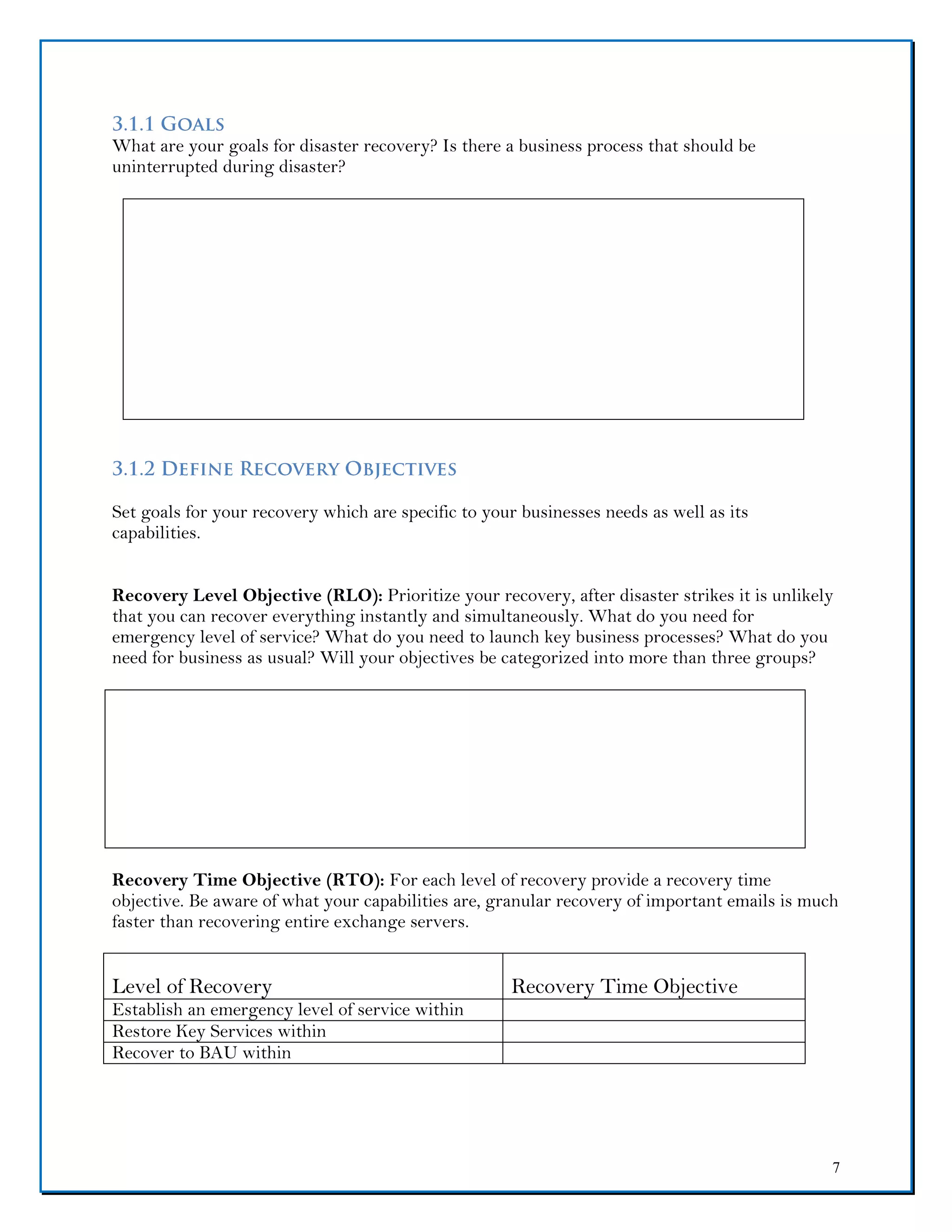 Cloudnition dr plan template fillable form | PDF