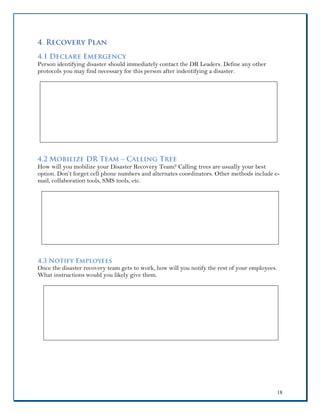 Cloudnition dr plan template fillable form PDF