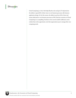 Cloudonomics: The Economics of Cloud Computing | PDF