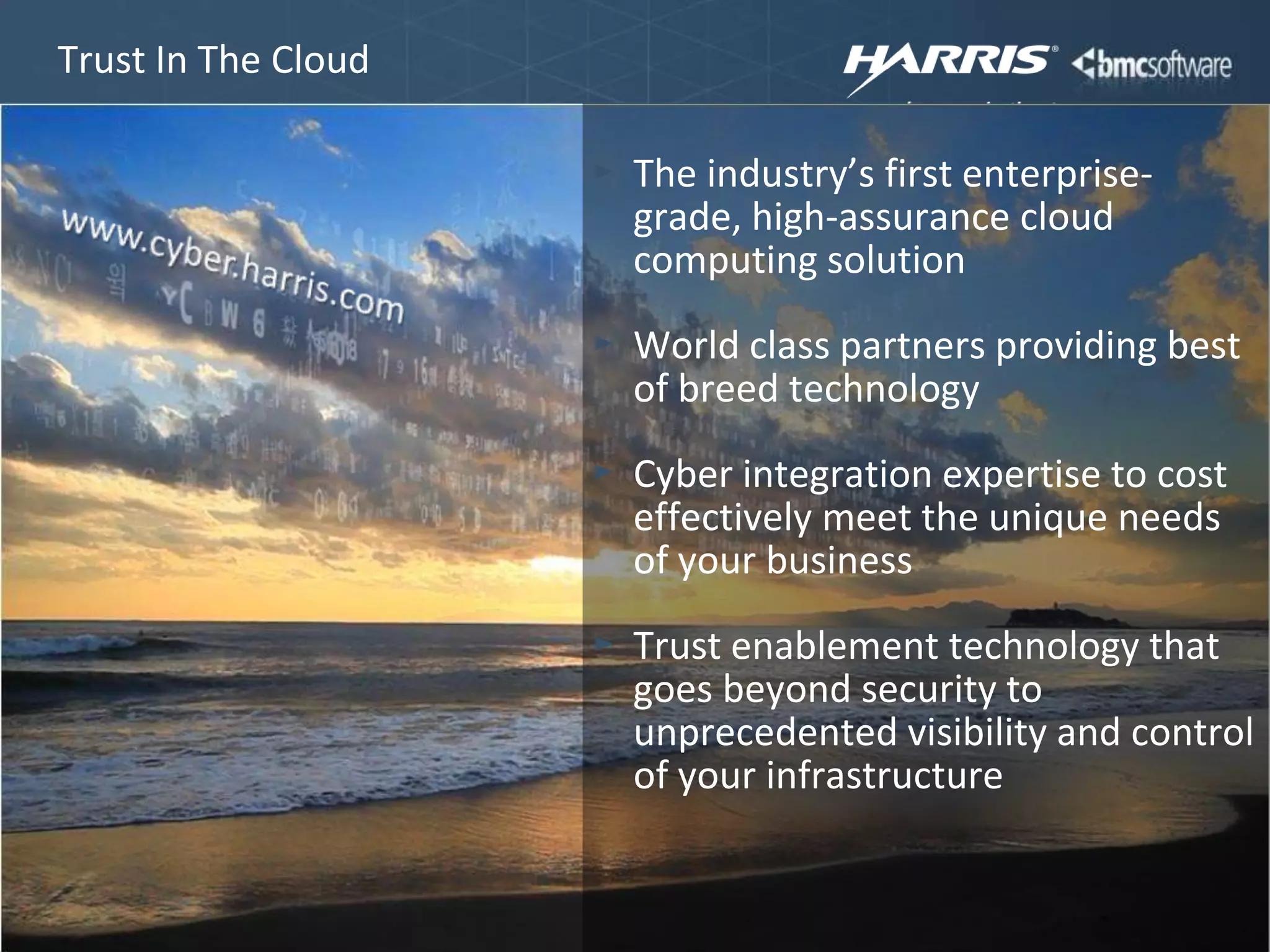 CLOUD2 Recommendations on TrustEnsuring that the cloud is meeting consumer’s needs for security, privacy, availabilityFactors Contributing to TrustTransparency of practices