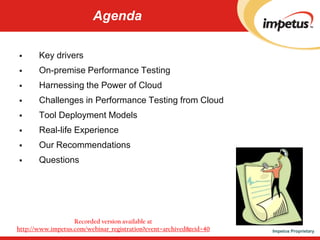 Cloud based Performance Testing | PPTX