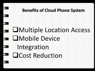 Cloud phone system a complete solution | PPTX