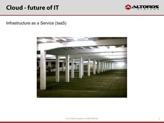 Infrastructure as a Service (IaaS)




                                 © ALTOROS Systems | CONFIDENTIAL   5
 