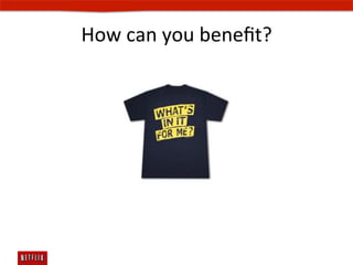 How	
  can	
  you	
  beneﬁt?	
  
 