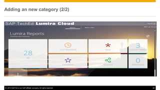 Adding an new category (2/2)

© 2013 SAP AG or an SAP affiliate company. All rights reserved.

40

 