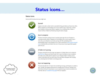 Status icons…

 