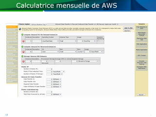 Calculatrice mensuelle de AWS




13
 