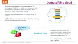 Moving to the cloud: cloud strategies and roadmaps | PPTX