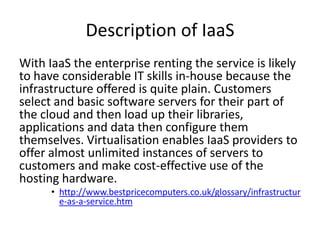 Example AWS
• http://aws.amazon.com/




    More later…
 